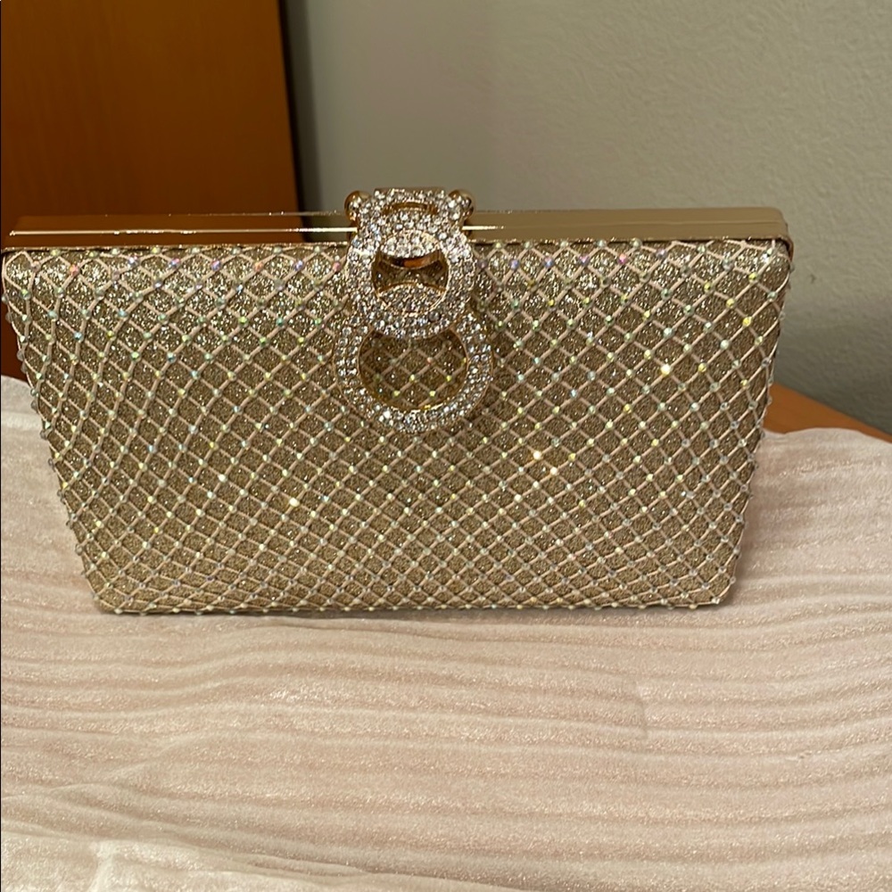 Elegant Gold Clutch Bag